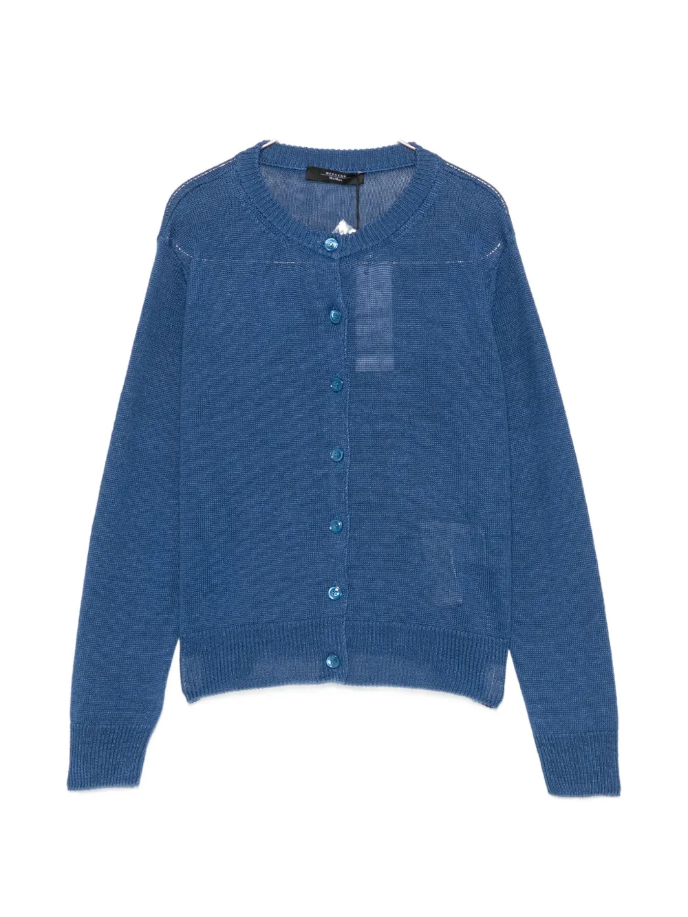 Weekend Max Mara Badia button-up knitted cardigan - Blue