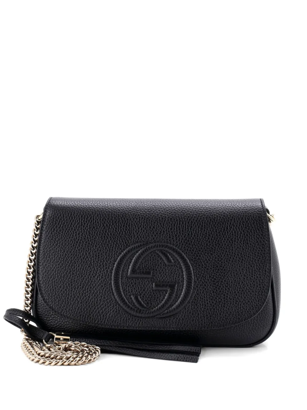 Gucci Pre-Owned Soho Chain Leather Medium crossbody bag - Nero