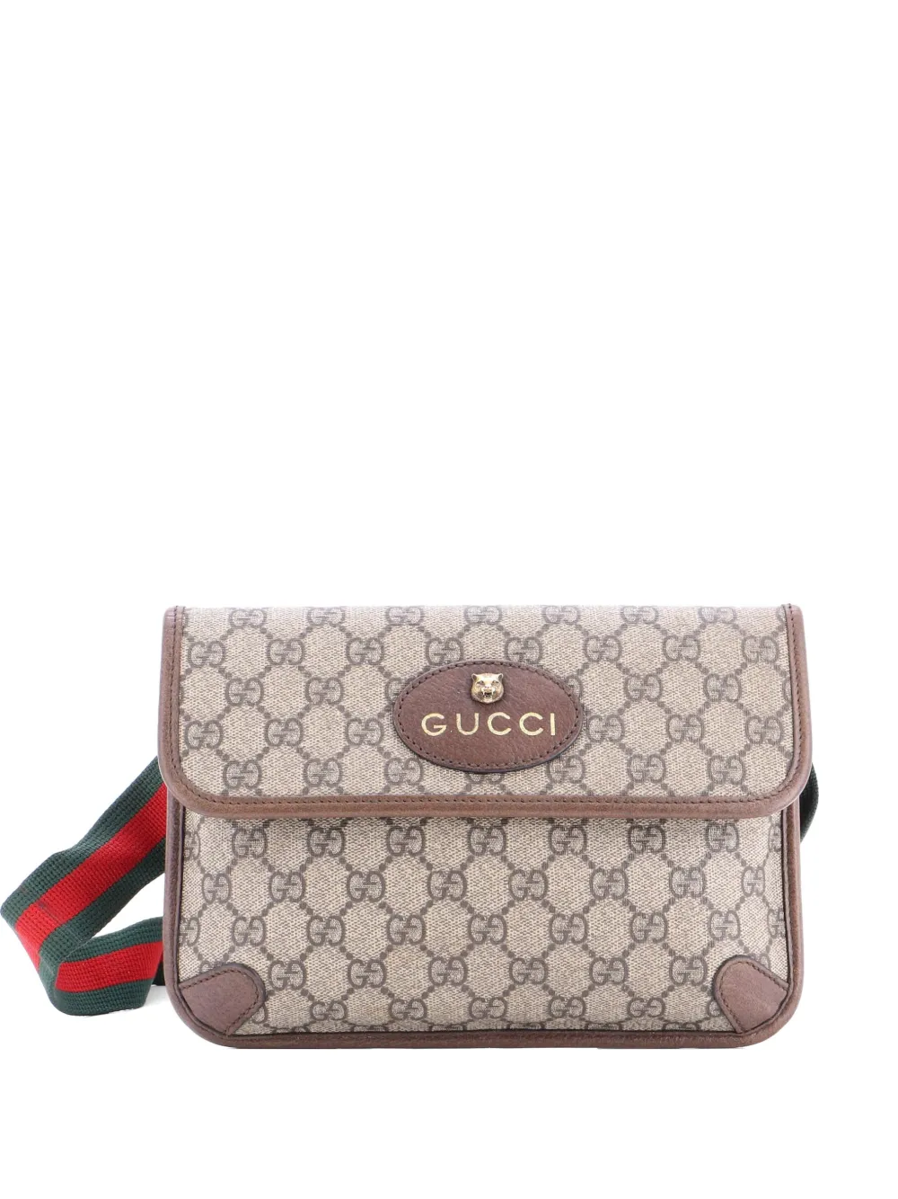 Gucci Pre-Owned Neo Vintage Flap Messenger GG Coated Canvas Small crossbody bag - Marrone