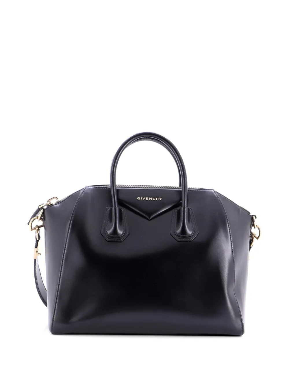 Givenchy Pre-Owned Antigona Bag Glazed Leather Medium satchel - Nero