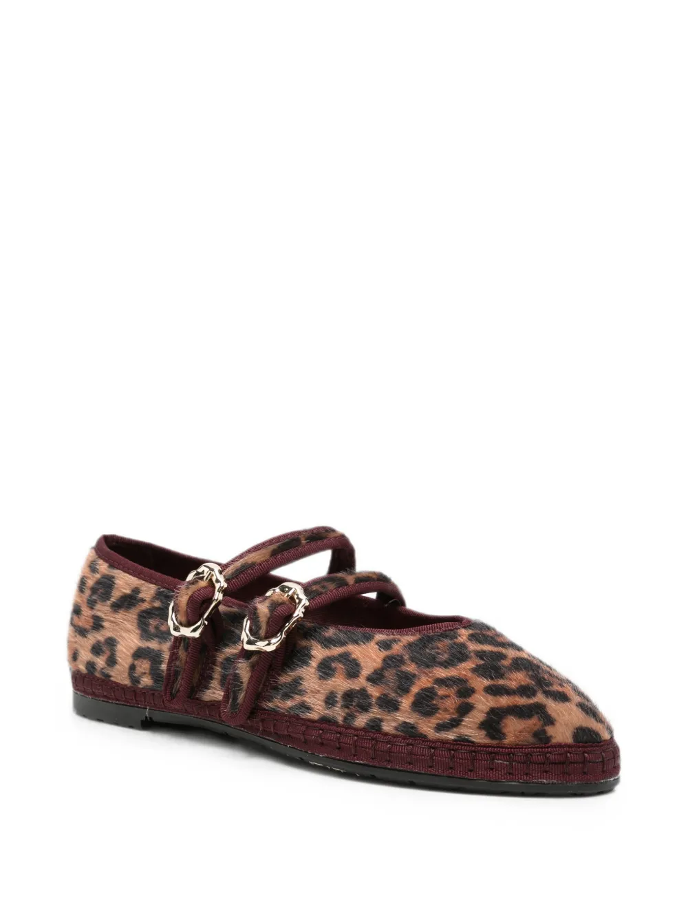 FLABELUS Claire leopard-print ballet flats Bruin