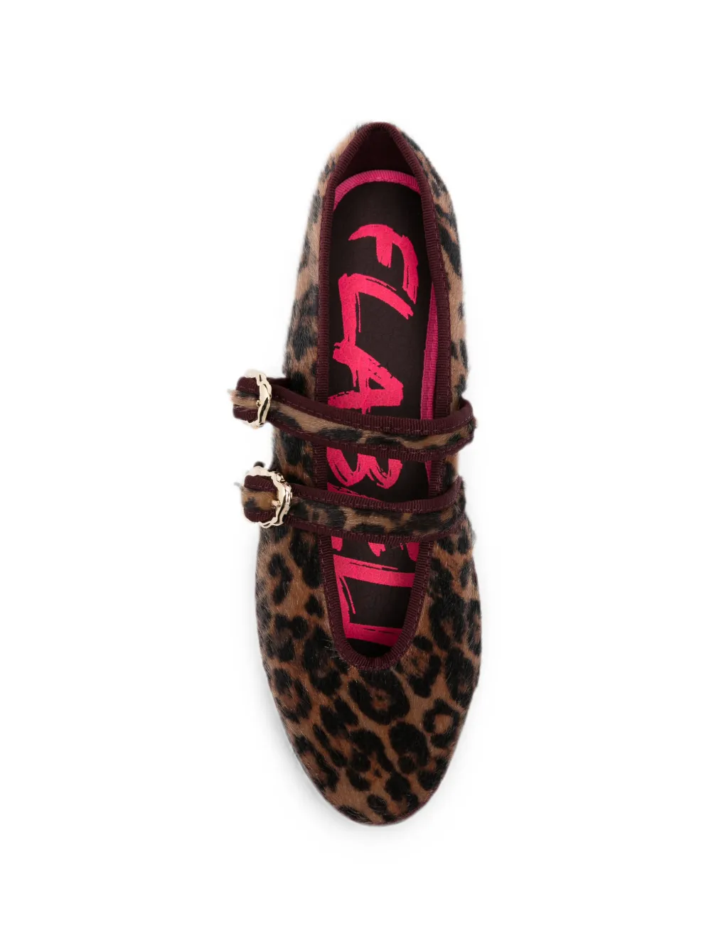 FLABELUS Claire leopard-print ballet flats Bruin