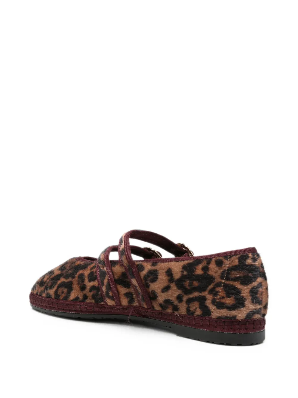 FLABELUS Claire leopard-print ballet flats Bruin