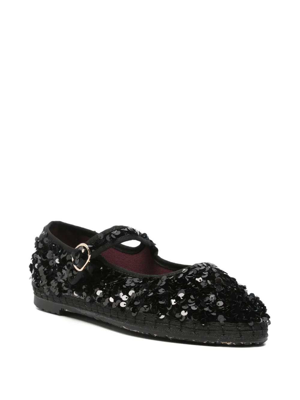FLABELUS The Little Prince sequin-embellished ballet flats Zwart