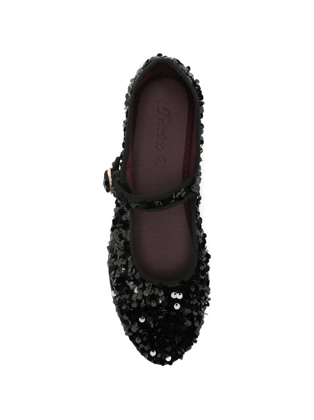 FLABELUS The Little Prince sequin-embellished ballet flats Zwart