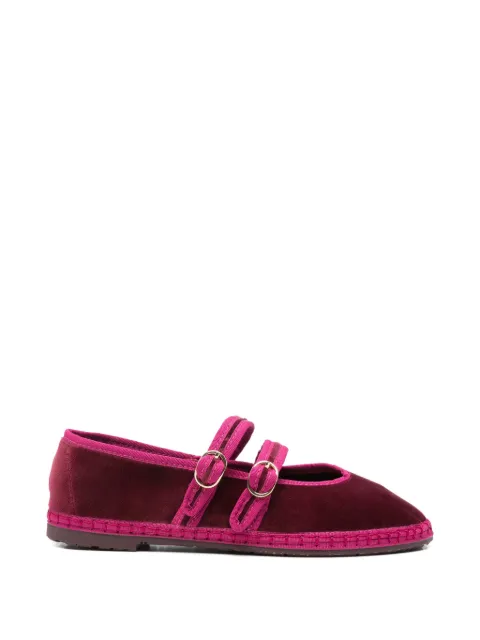 FLABELUS Claire buckle-strap ballet flats