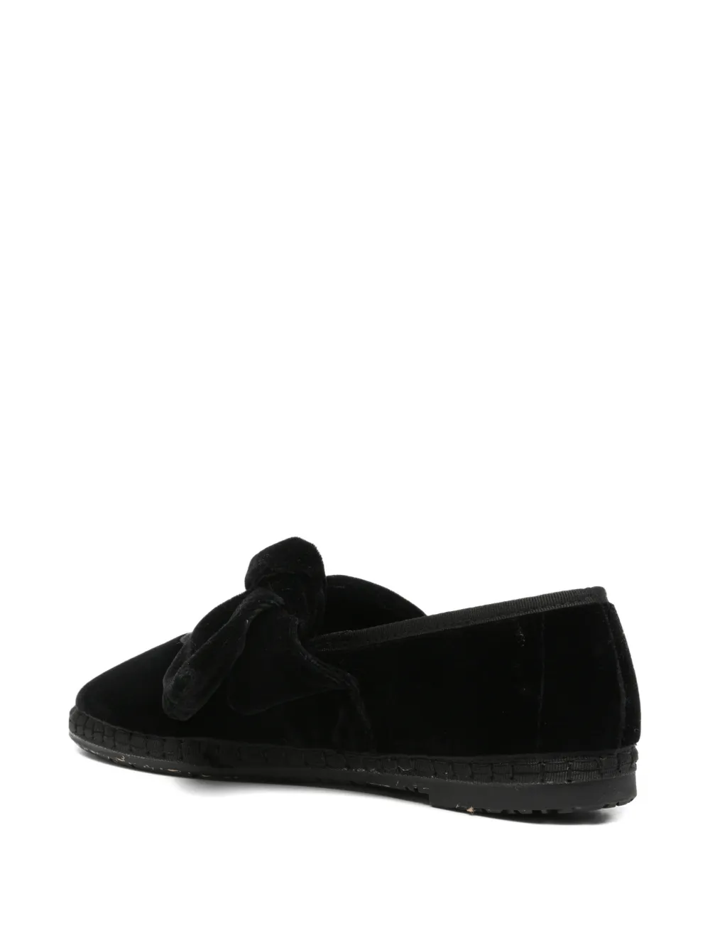 FLABELUS Lyra bow-detail ballet flats Zwart