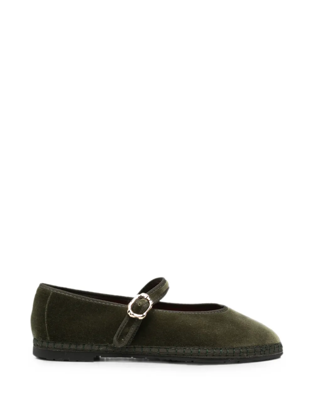 Flabelus Pierre Velvet Ballet Flats In Multi