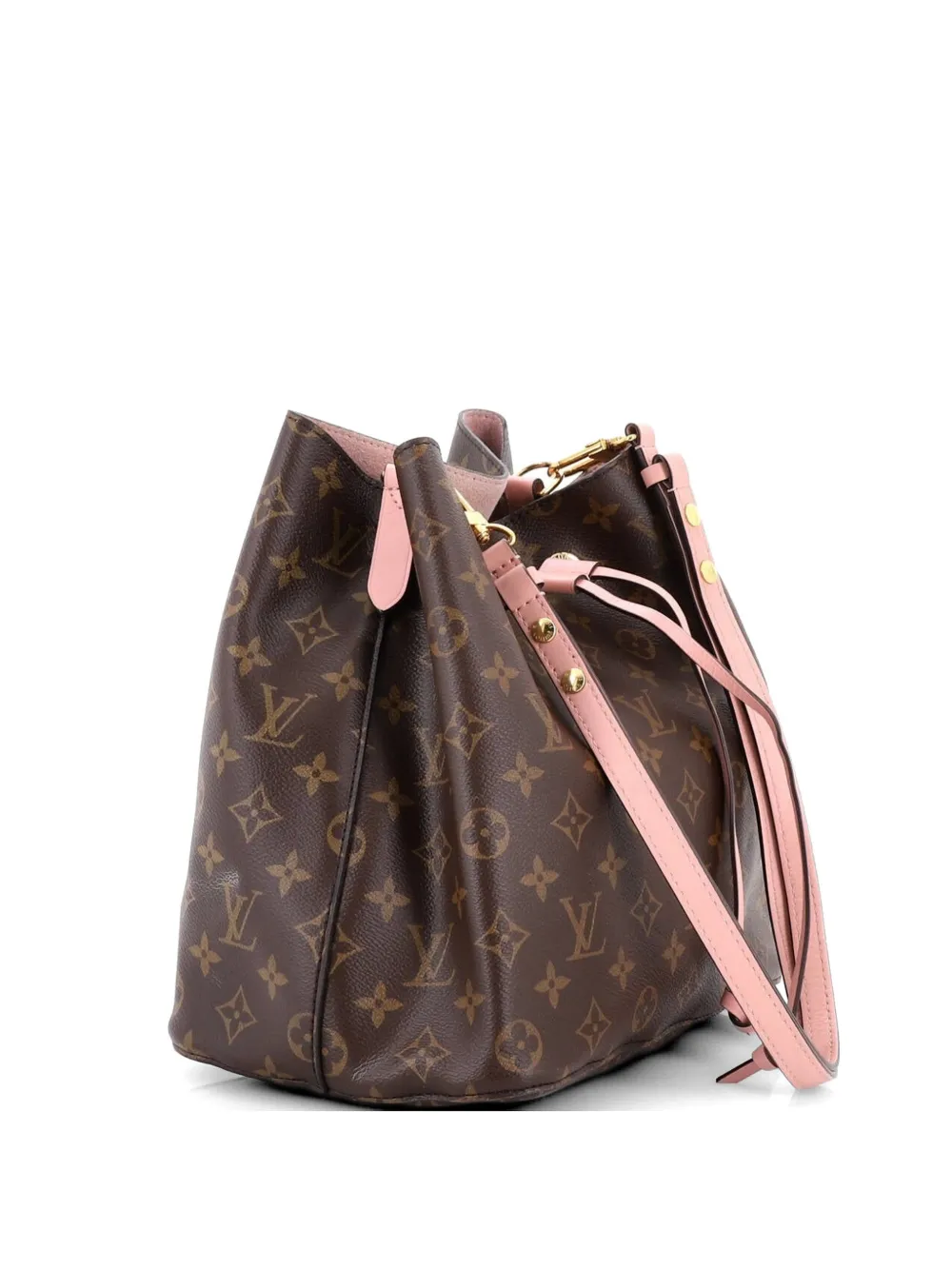Louis Vuitton Pre-Owned NeoNoe Handbag Monogram Canvas with Leather MM bucket bag - Braun