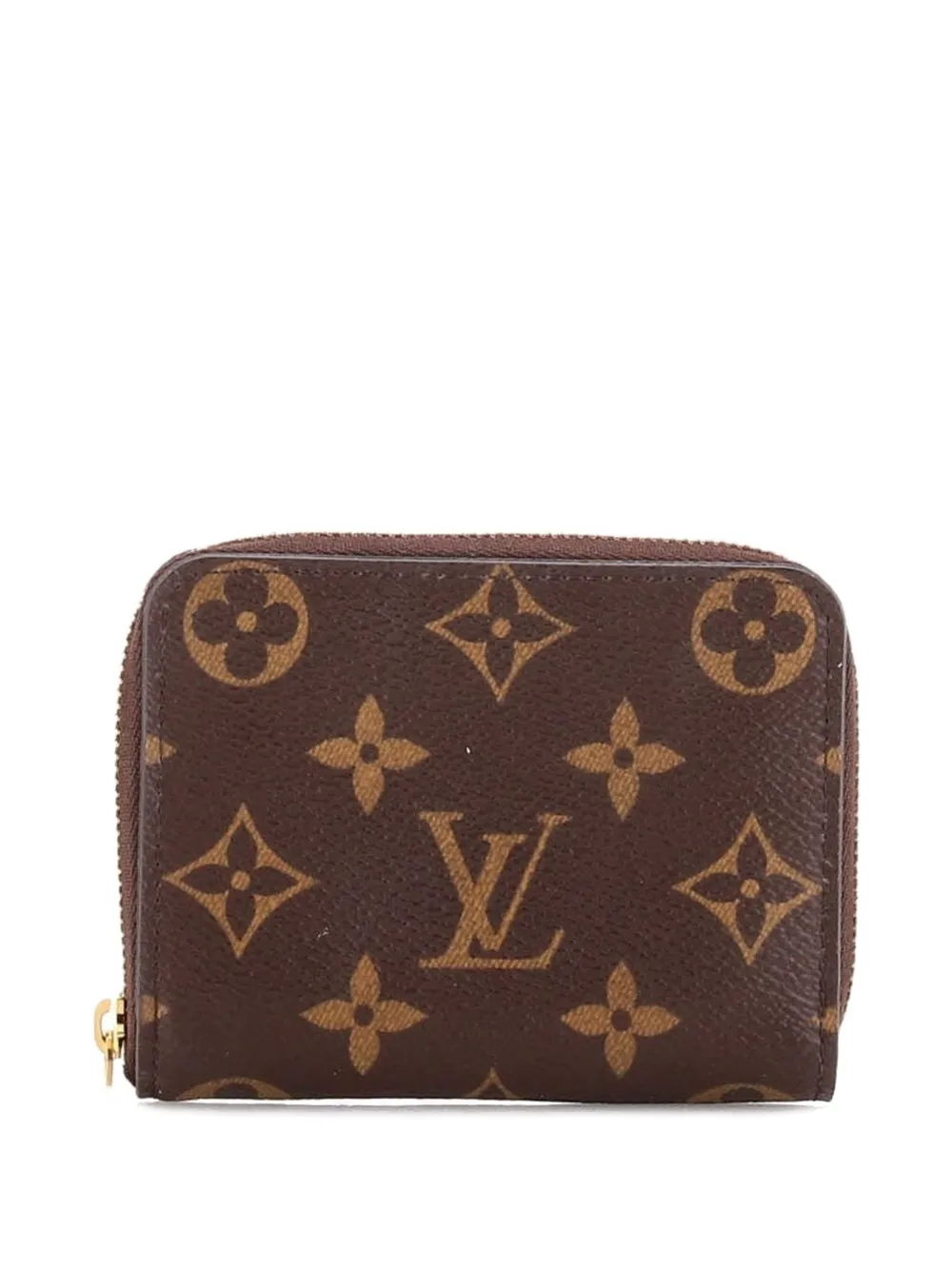 Louis Vuitton Pre-Owned Coin Portemonnaie aus Canvas mit Monogramm und Reißverschluss - Braun