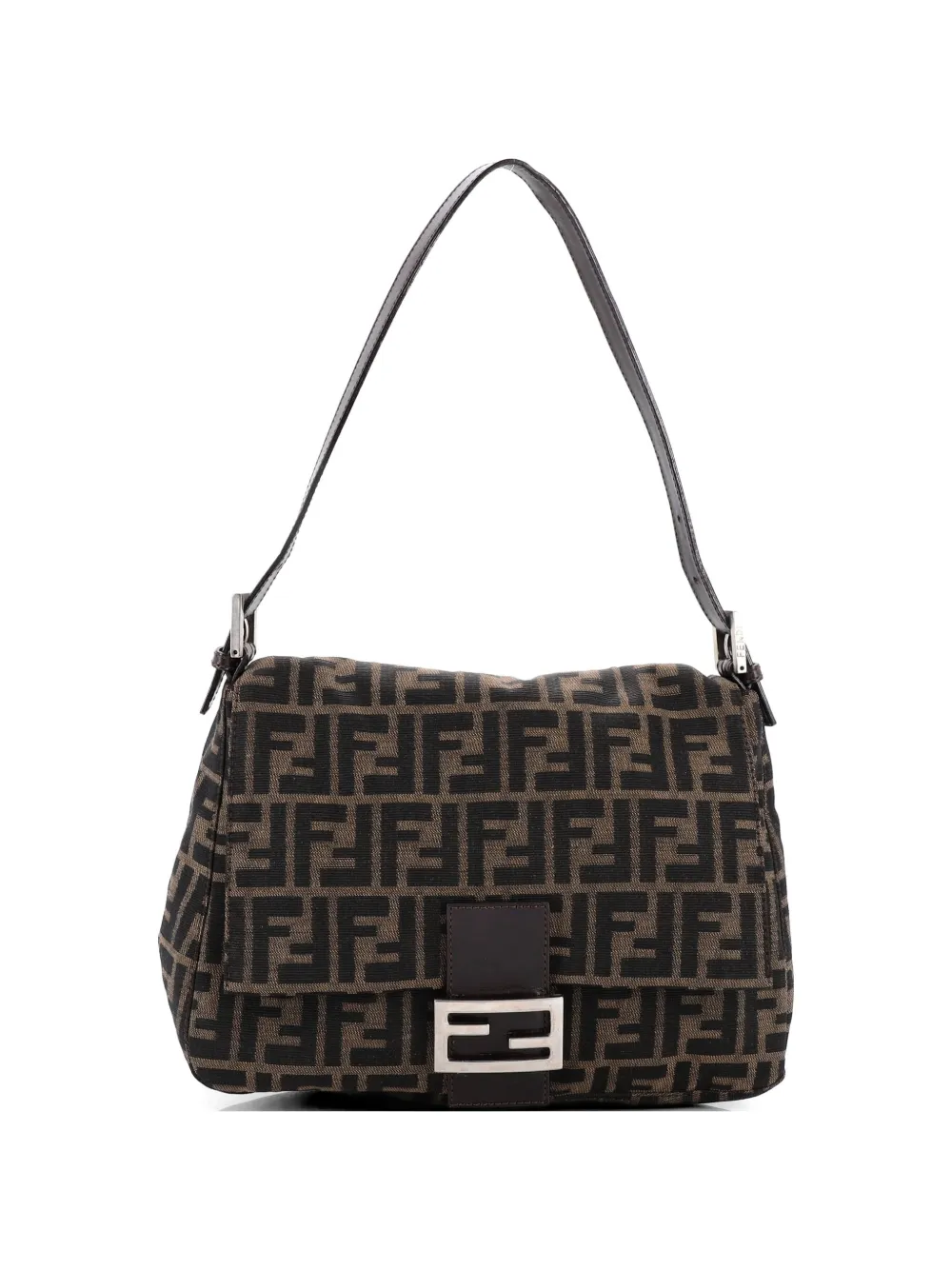 Fendi Pre-Owned Mama Forever Bag Zucca Canvas shoulder bag - Marrone