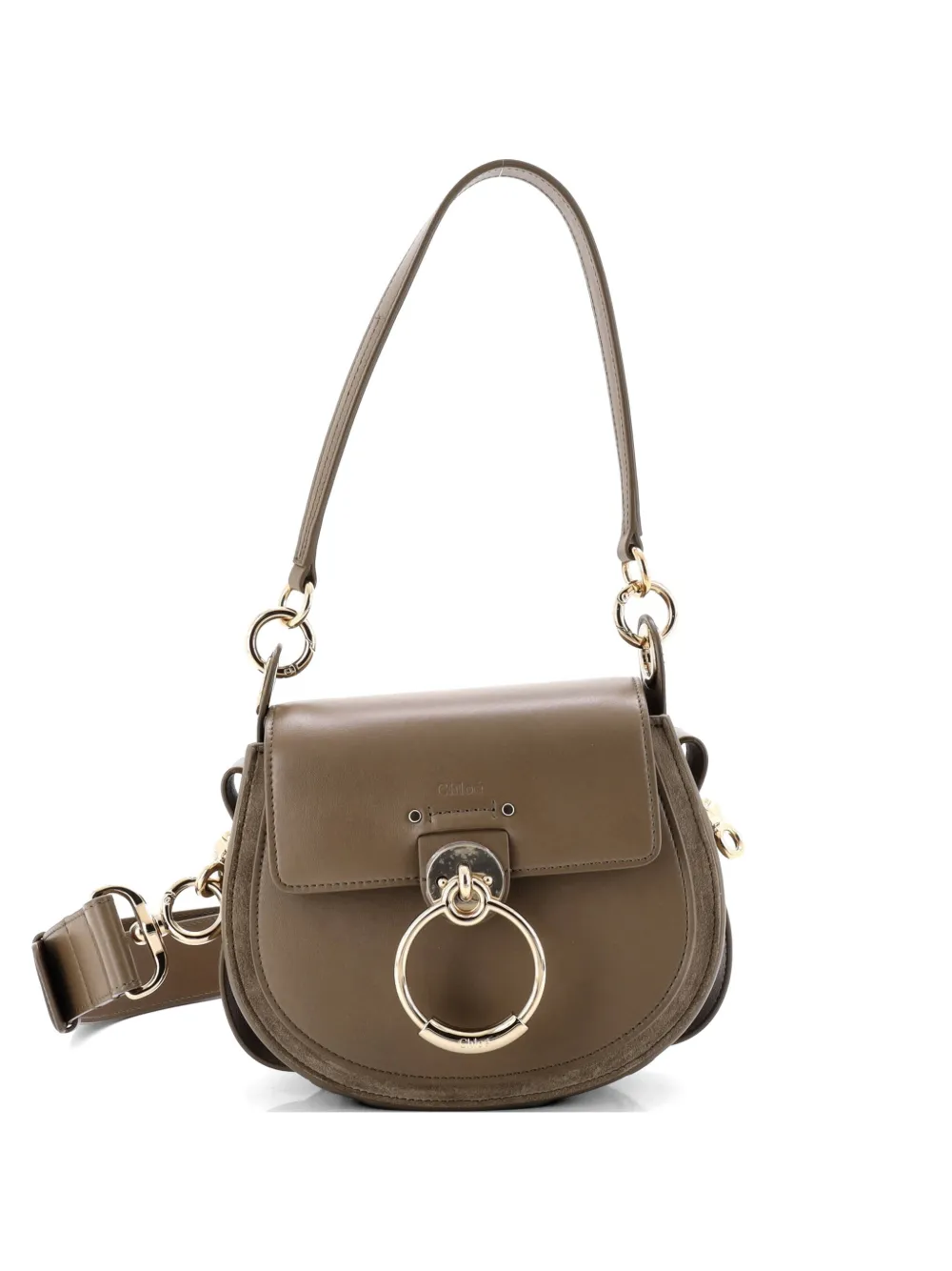 Chloé Pre-Owned Tess Bag Leather Small shoulder bag - Grigio