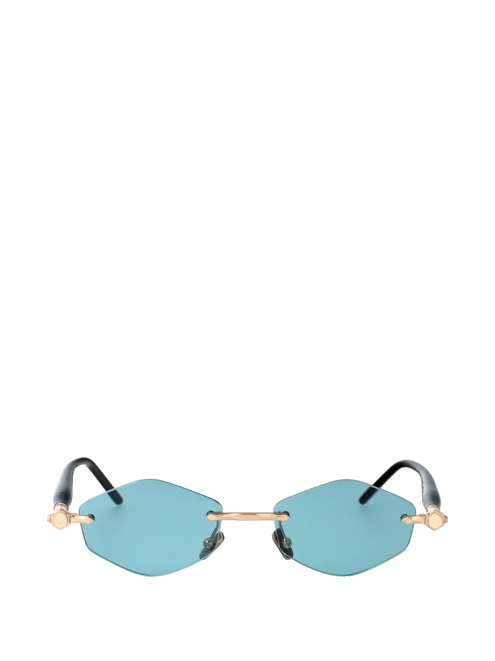 Kuboraum Maske P60 geometric-frame sunglasses - Blu