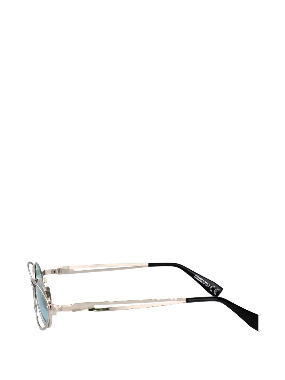 Kuboraum Maske H18 zonnebril met ovalen montuur Zilver