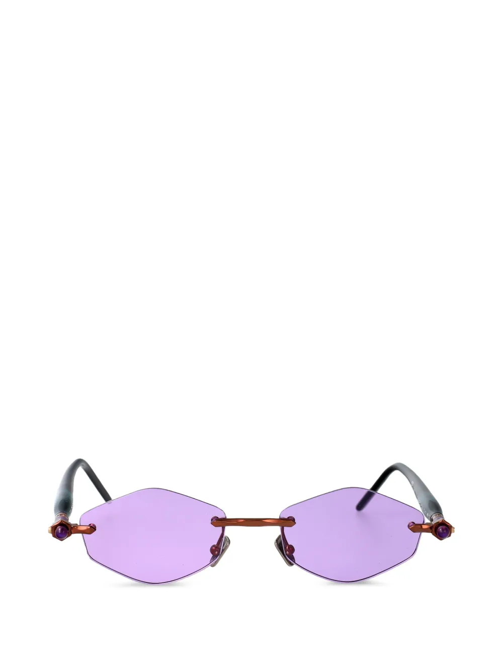 Kuboraum Maske P60 geometric-frame sunglasses - Viola