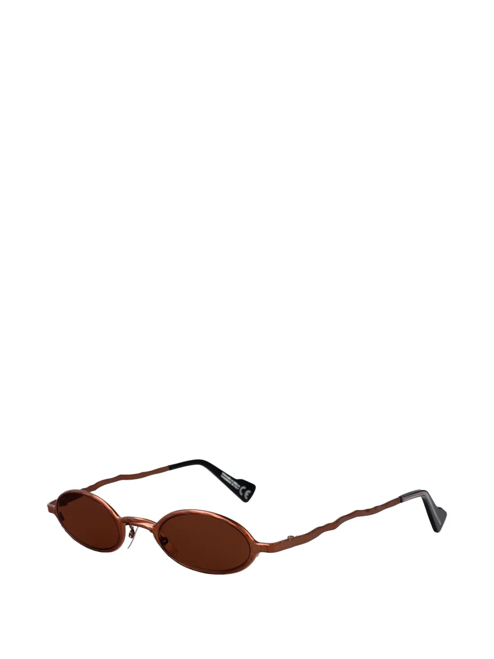 Kuboraum Maske Z24 zonnebril met ovalen montuur Bruin
