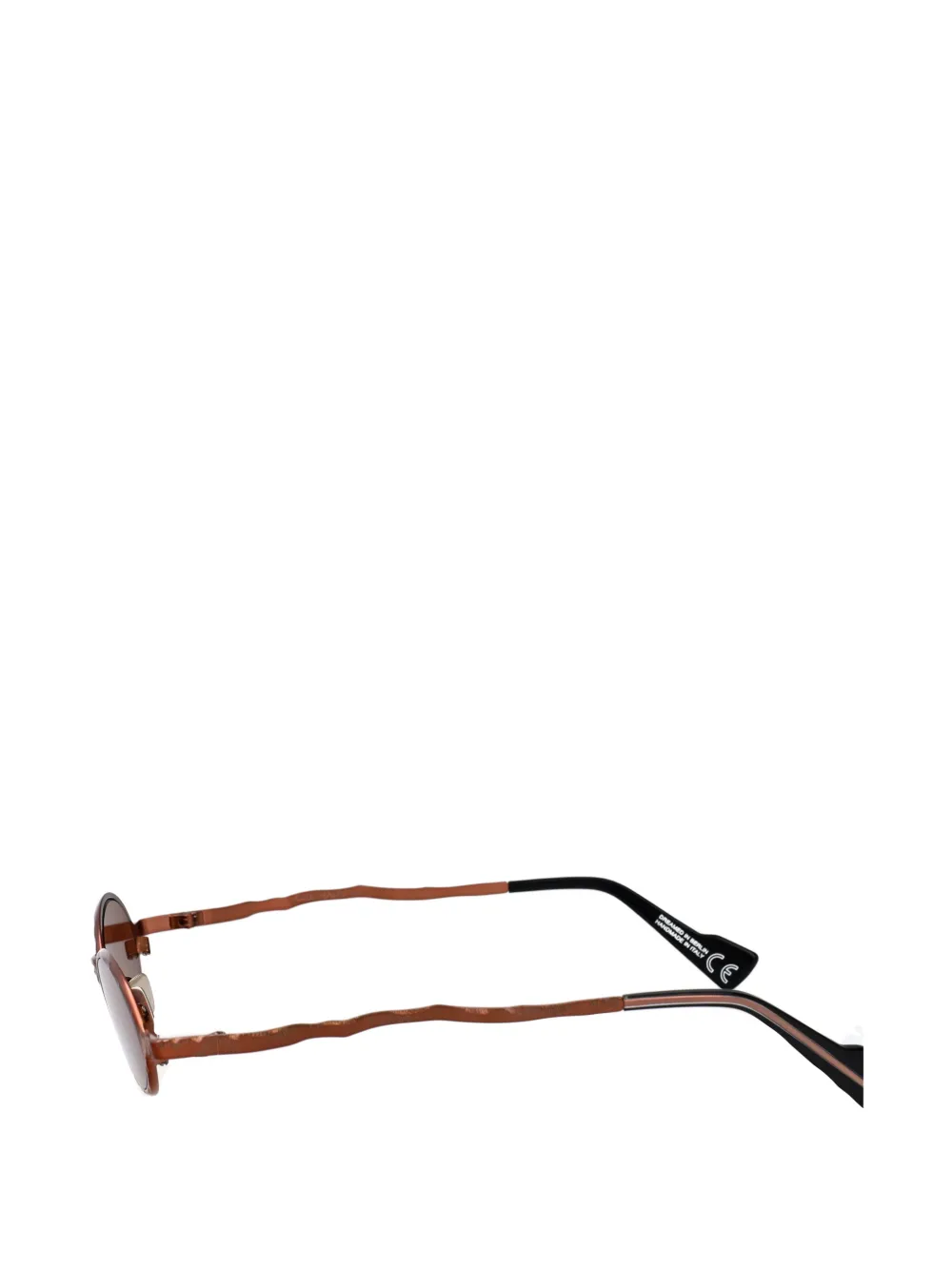 Kuboraum Maske Z24 zonnebril met ovalen montuur Bruin