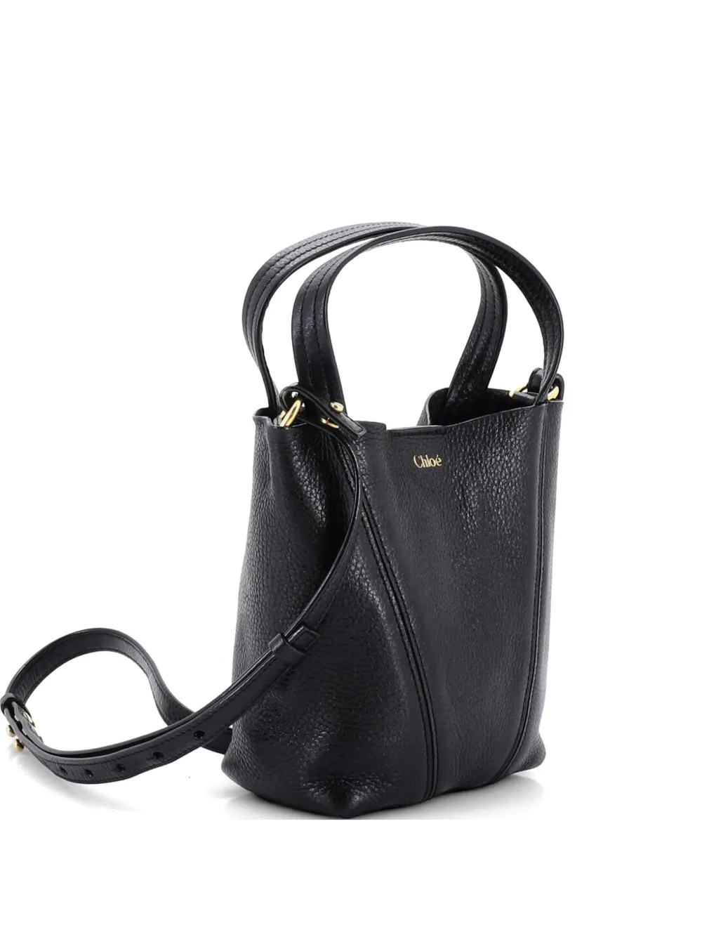 Chloé Pre-Owned Spin Tote Leather Small crossbody bag - Nero