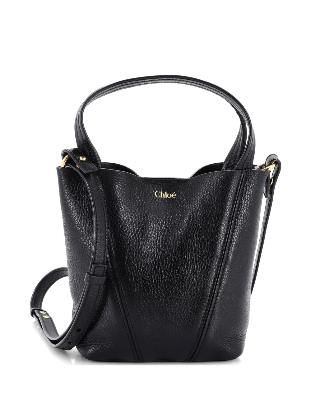 Chloé Pre-Owned Spin Tote Leather Small crossbody bag - Nero