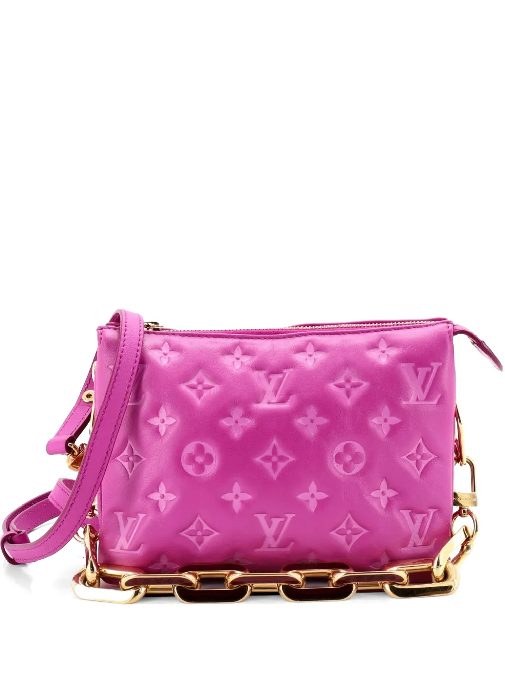 Louis Vuitton Pre-Owned Coussin Bag Monogram Embossed Lambskin BB crossbody bag - Rosa