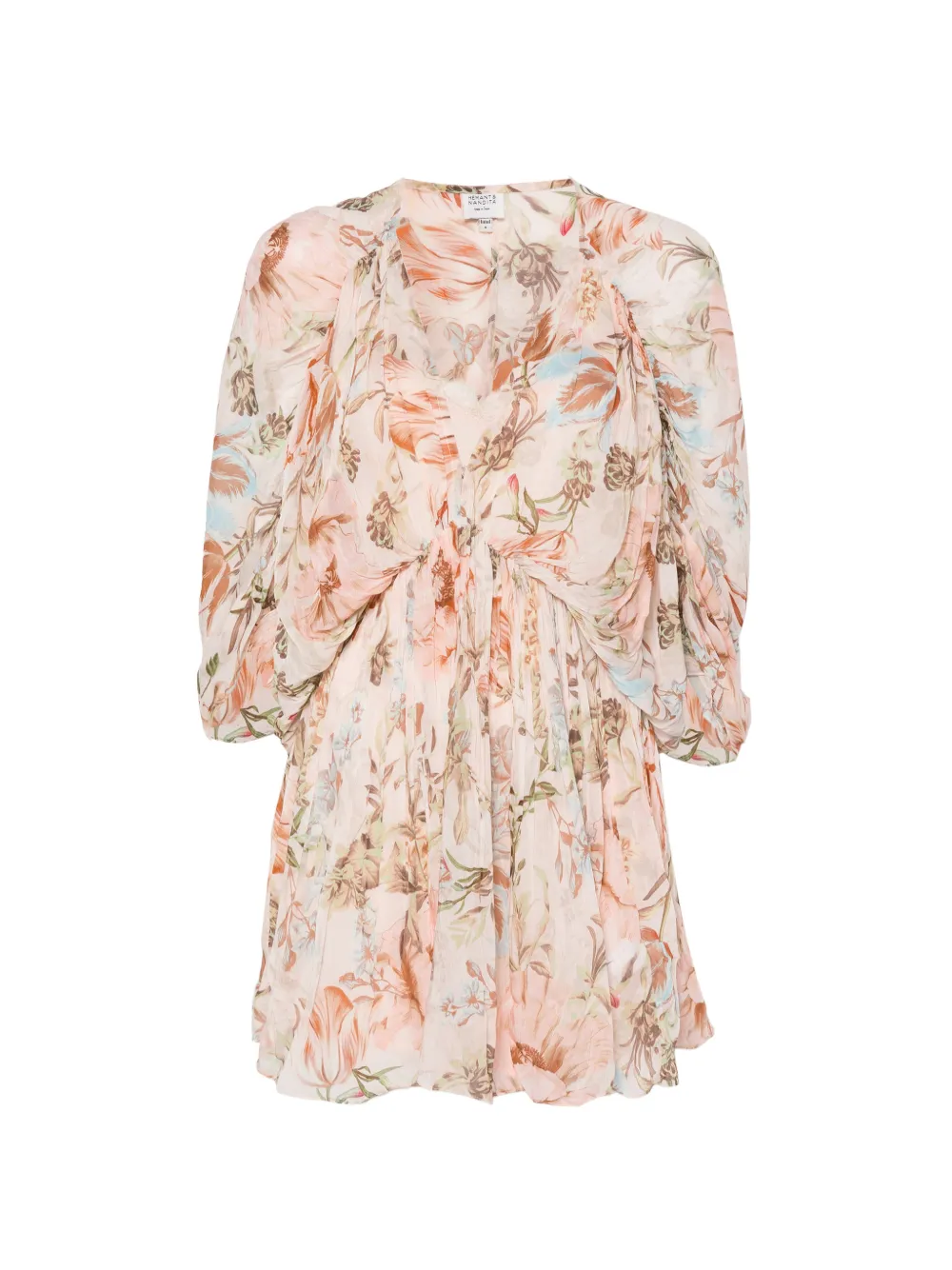 Hemant And Nandita Ezra floral-print shorts - Rosa