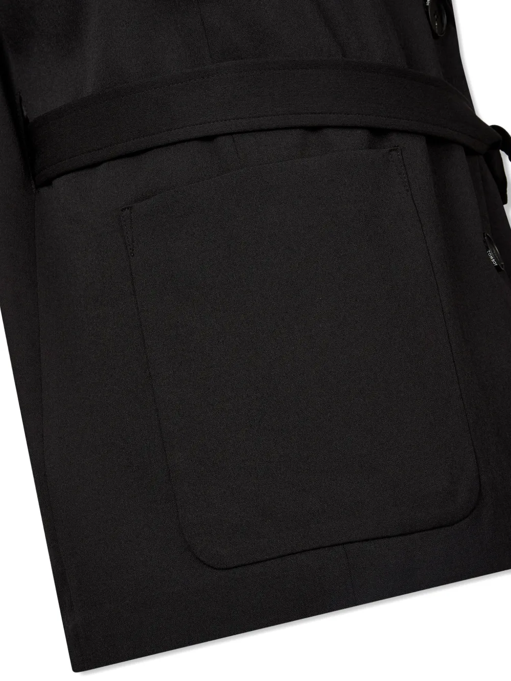 TOMBOY Jack met ceintuur en knopen Zwart