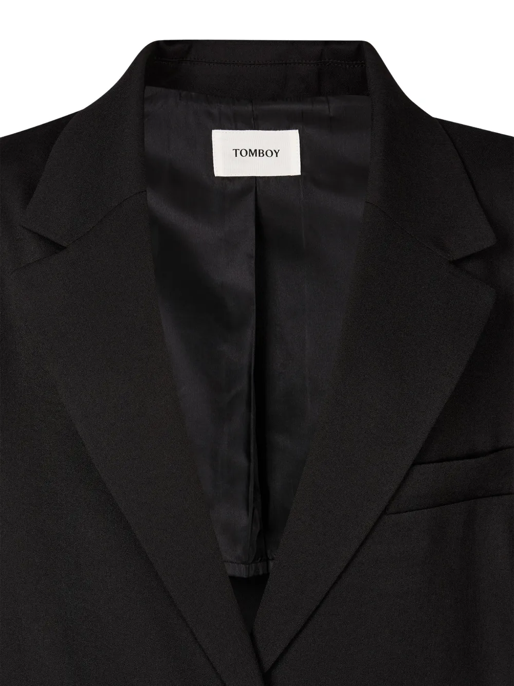 TOMBOY Jack met ceintuur en knopen Zwart