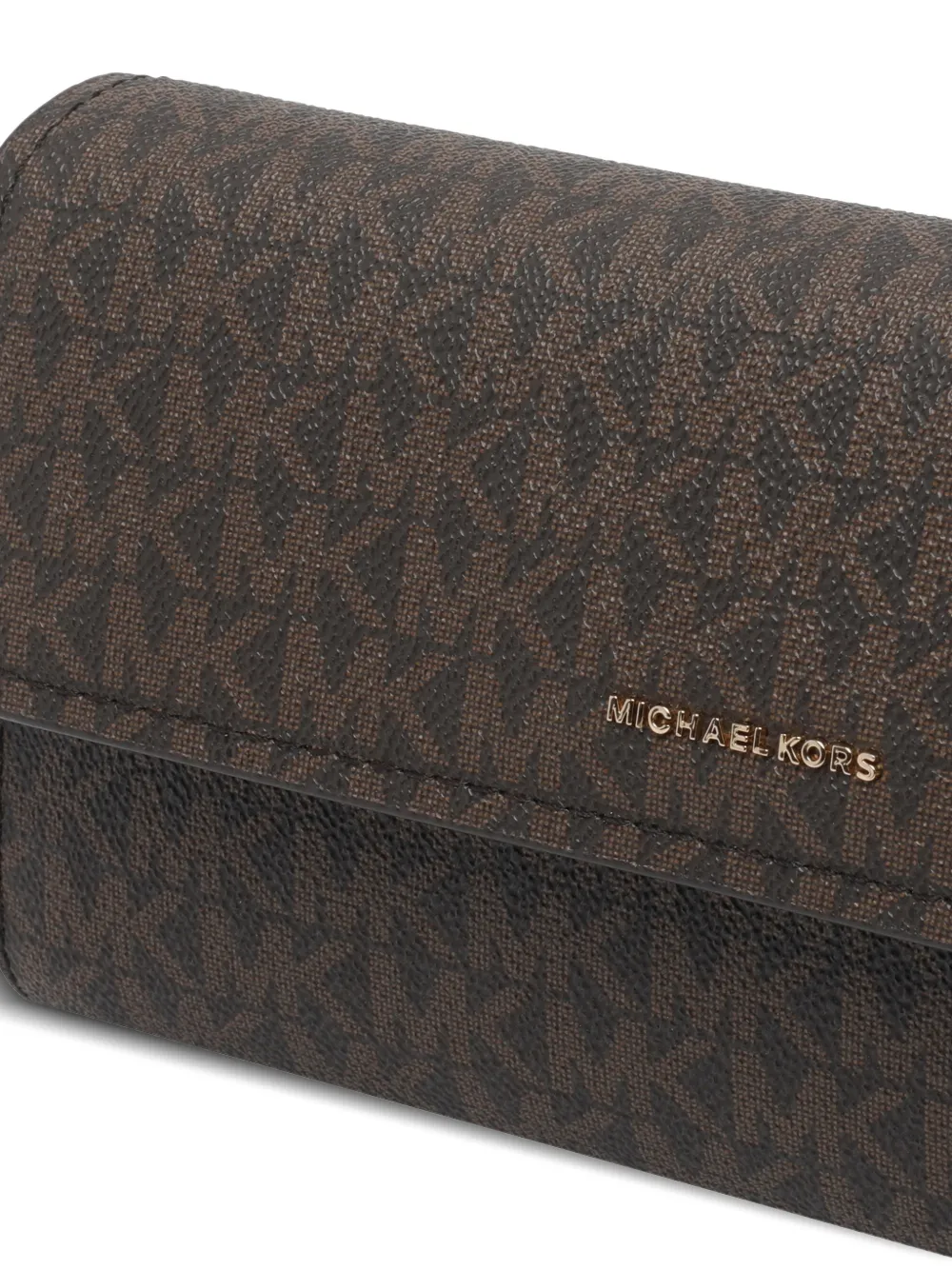 Michael Kors Kleine Jet Set crossbodytas met logo-print Bruin