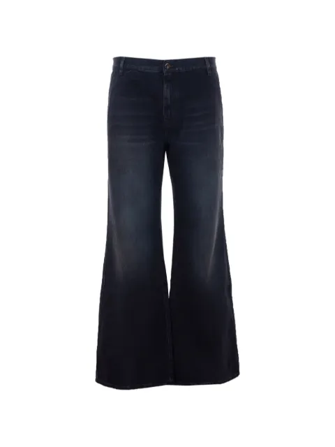 AMIRI logo-patch wide-leg jeans