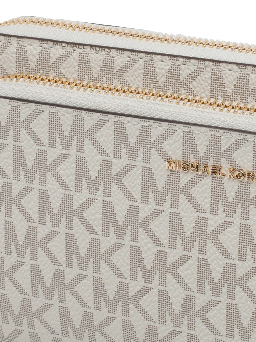 Michael Kors Jet Set crossbodytas met logoprint Beige