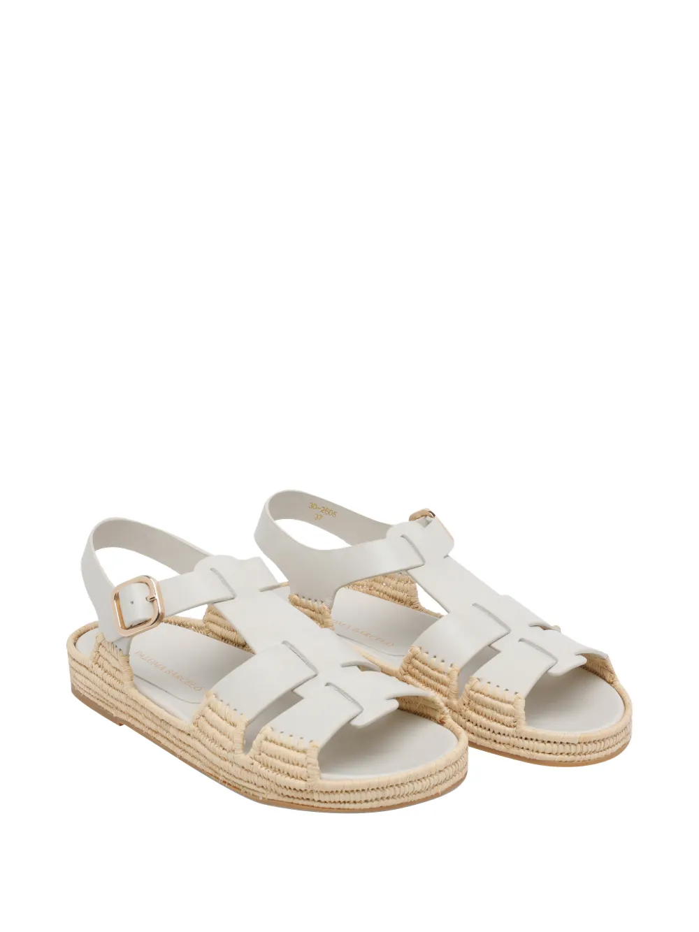 Paloma Barceló Yuka Calidis buckle-fastening sandals Wit