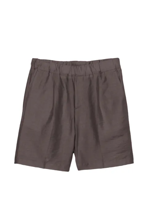 Costumein pleated elasticated-waist shorts