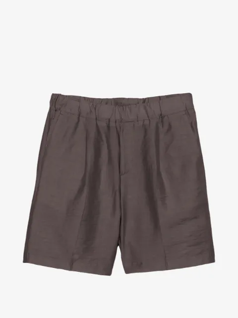 Costumein shorts med læg og elastiklinning