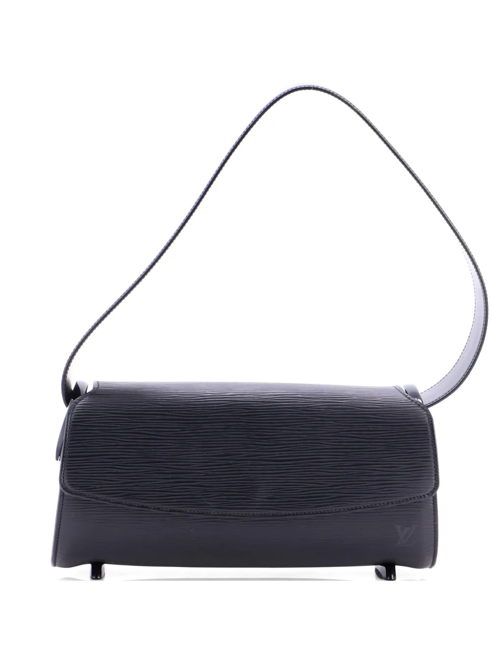 Pre-owned Louis Vuitton Nocturne Handbag Epi Leather Pm Shoulder Bag In Black