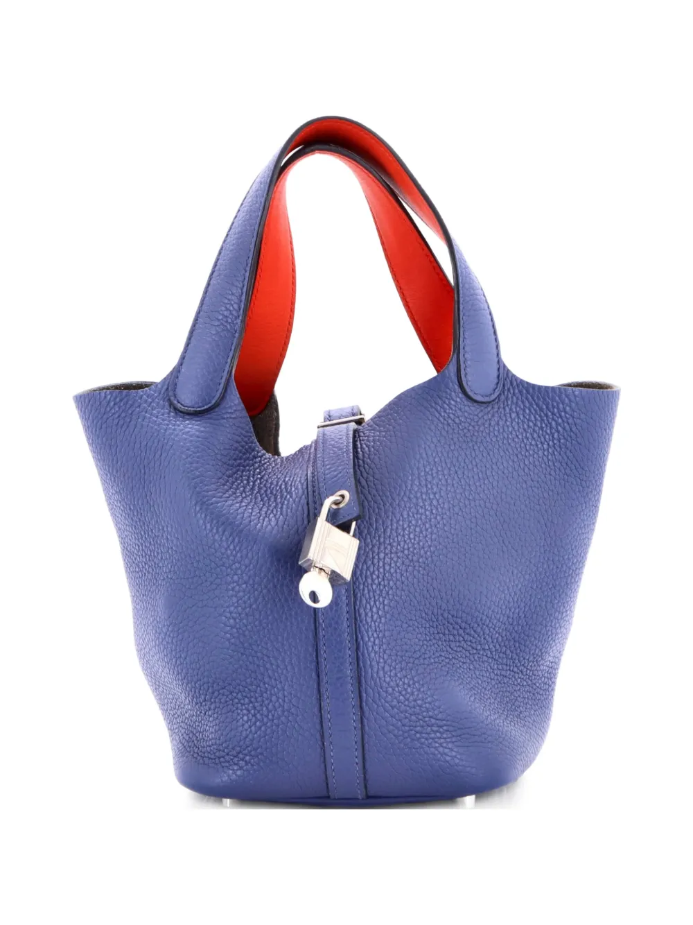 Hermès Pre-Owned Eclat Picotin Lock Bag Clemence PM tote bag - Blu