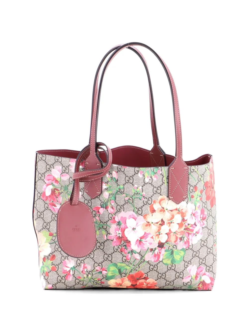 Gucci Pre-Owned Reversible Blooms GG Print Leather Small tote bag - Rosa