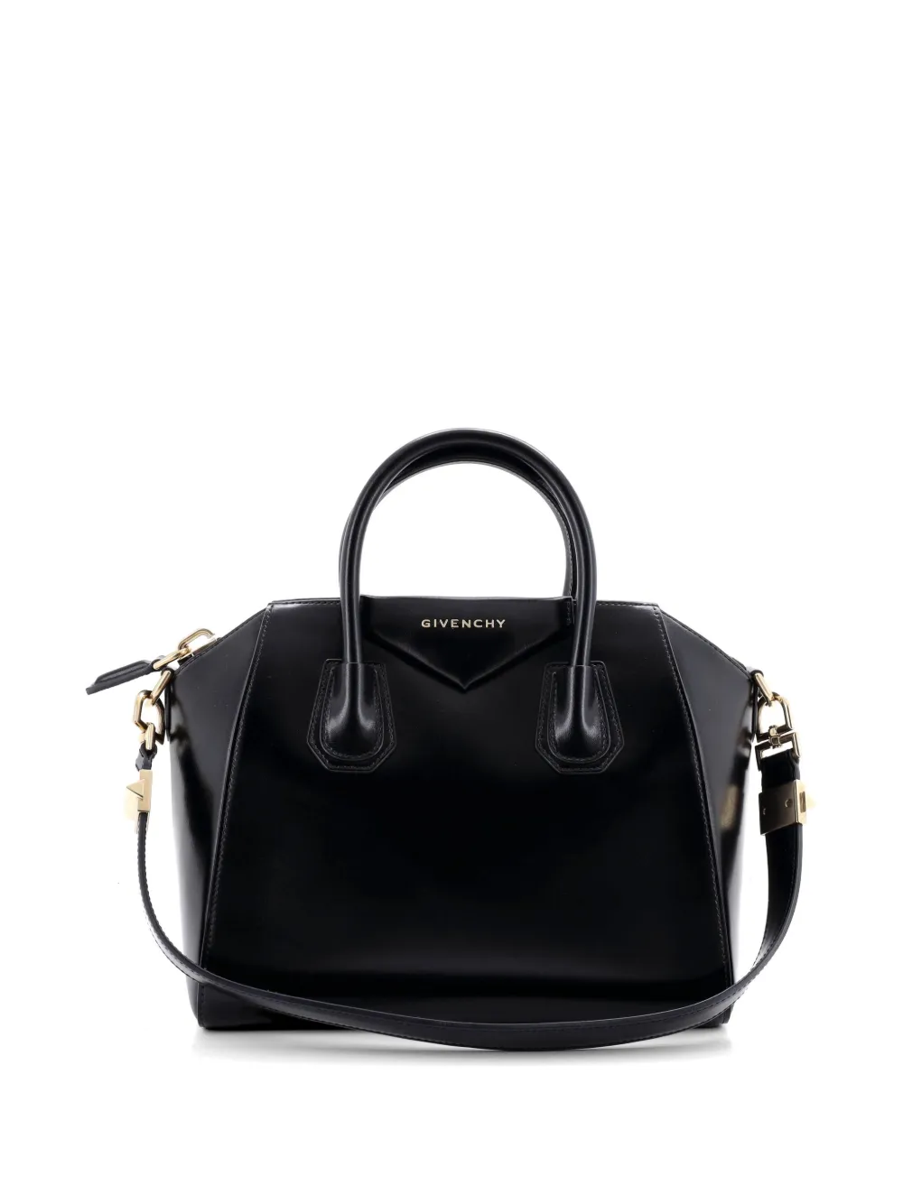 Givenchy Pre-Owned Antigona Bag Glazed Leather Small satchel - Nero
