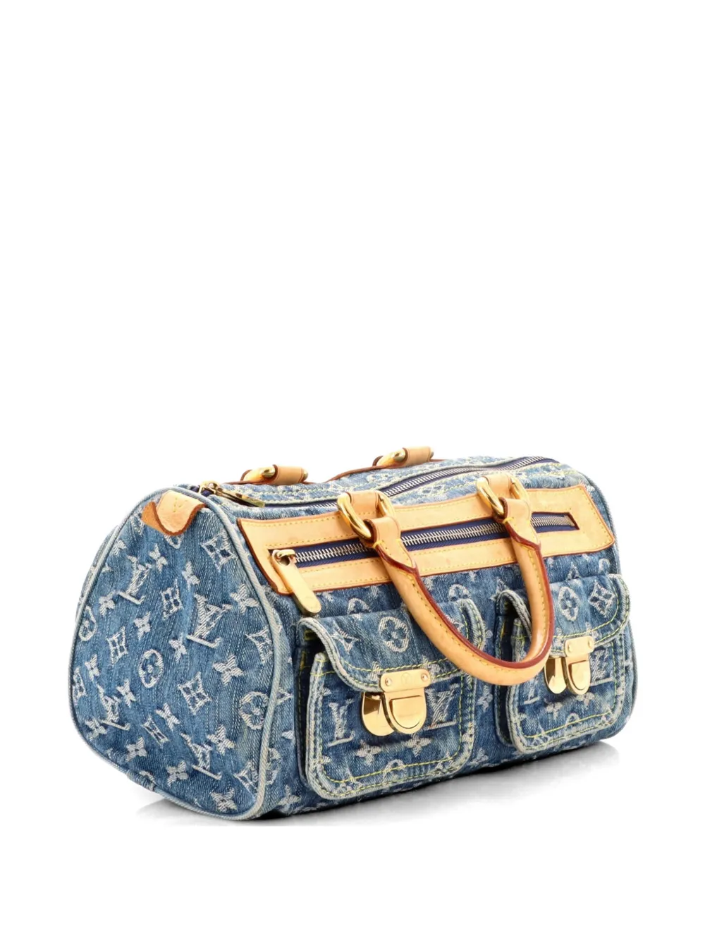 Louis Vuitton Pre-Owned Neo Speedy Bag Denim handbag - Blu