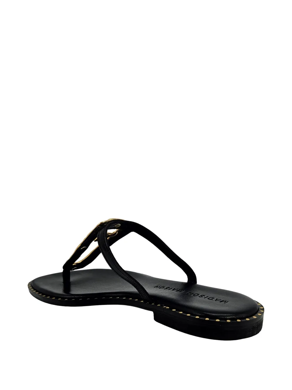 Madison.Maison hammered link sandals Zwart