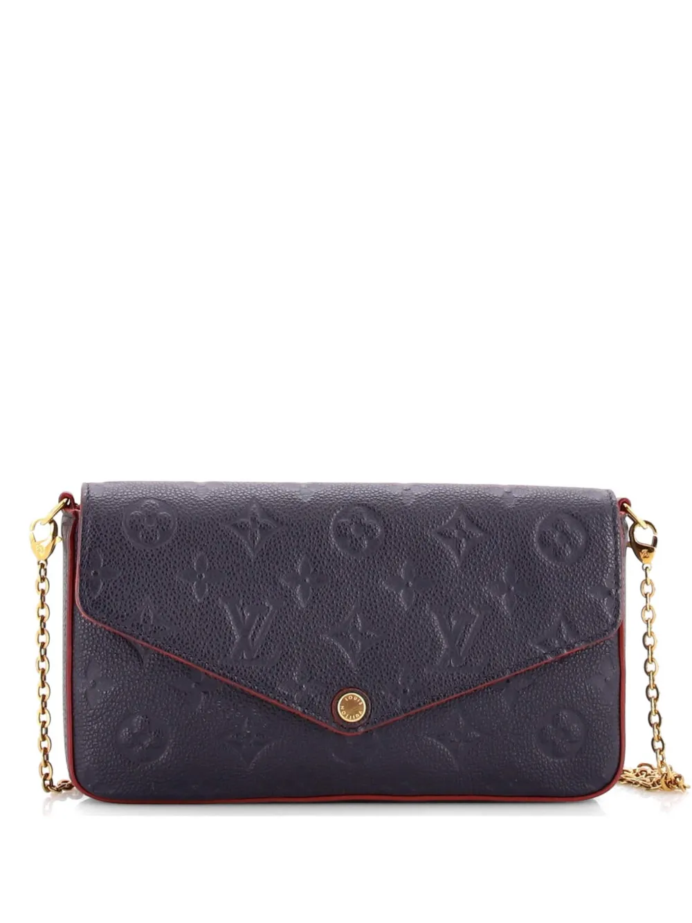 Louis Vuitton Pre-Owned Felicie Pochette Monogram Empreinte Leather crossbody bag - Blu