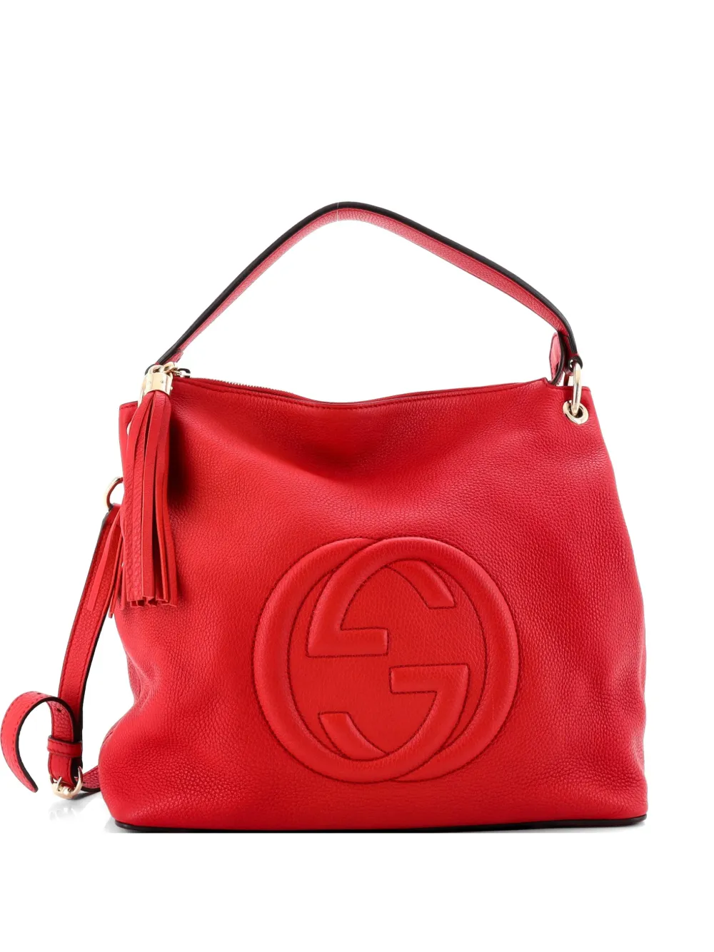 Gucci Pre-Owned Soho Convertible Leather Large hobo bag - Rosso
