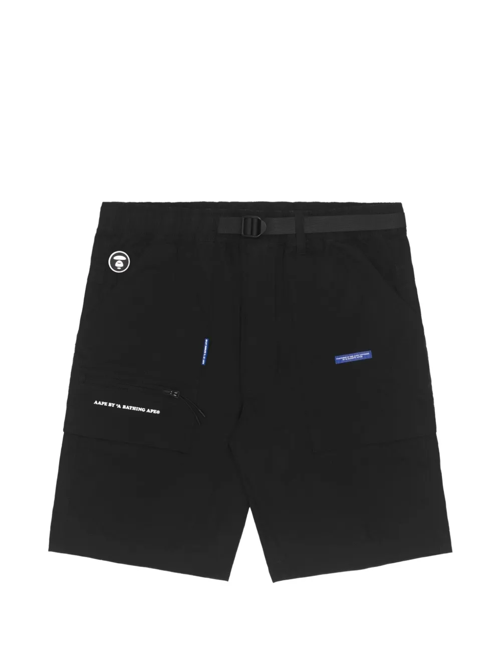 AAPE BY *A BATHING APE® Moonface belted shorts - Black