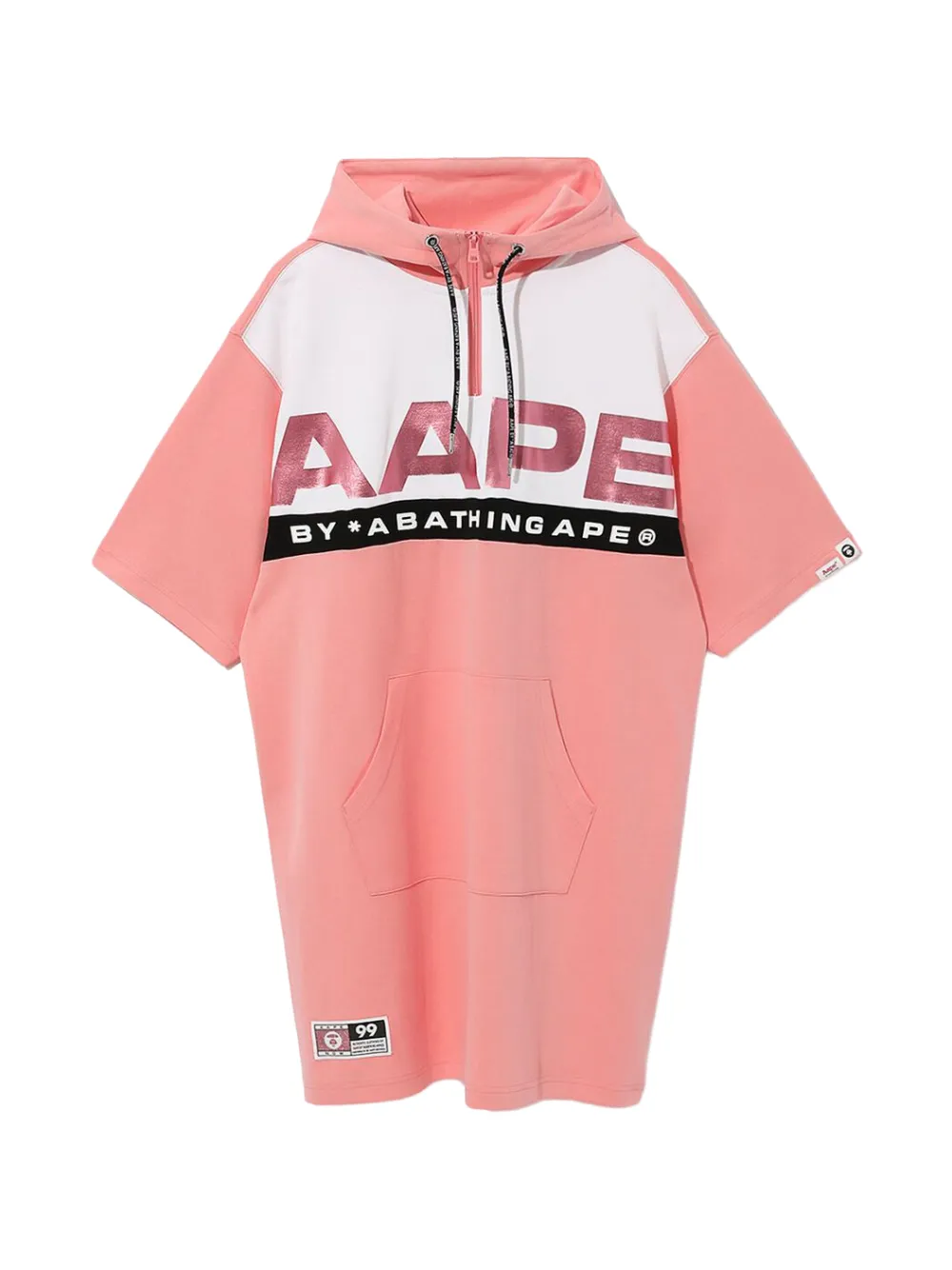 AAPE BY *A BATHING APE® logo-detail hooded mini dress · XS
