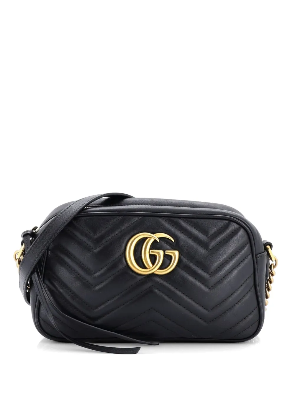 Gucci Pre-Owned GG Marmont Shoulder Bag Matelasse Leather Small crossbody bag - Nero