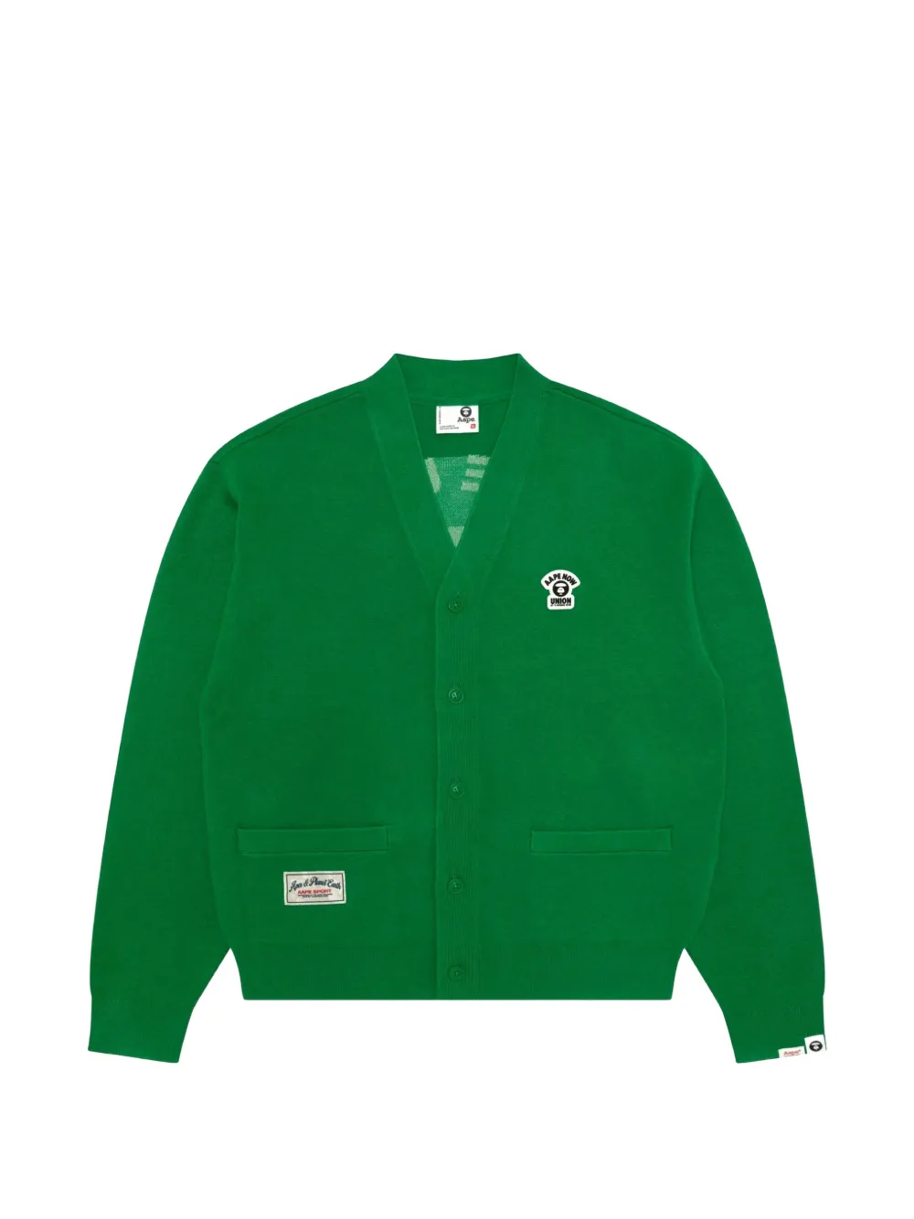 AAPE BY *A BATHING APE® V-neck cardigan - Green