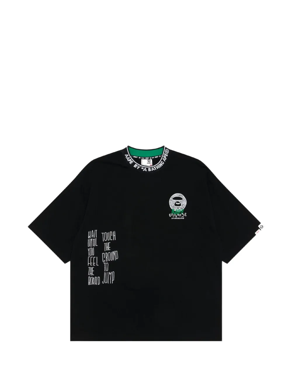 AAPE BY *A BATHING APE® Moonface logo-print cotton T-shirt · L