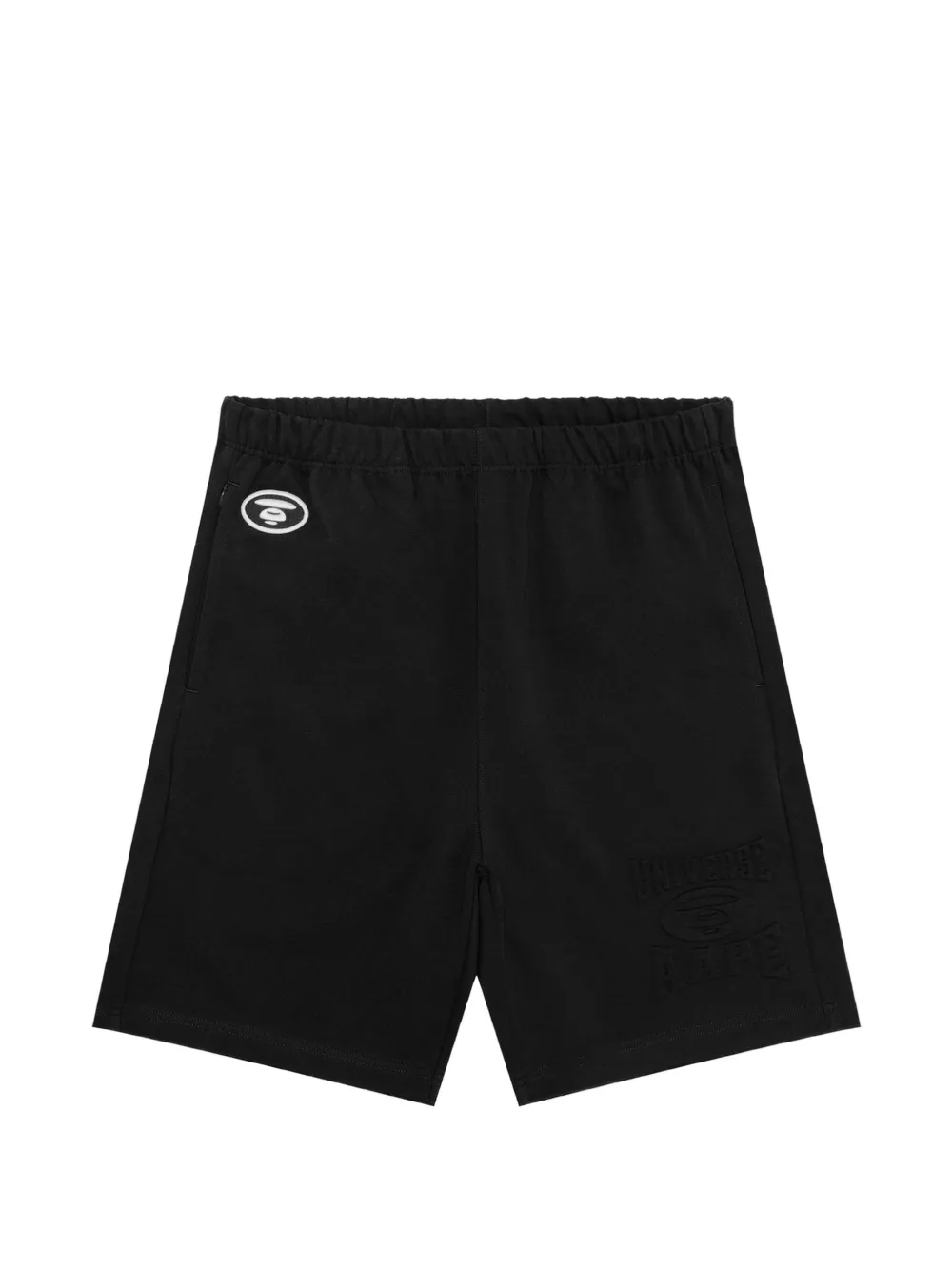 AAPE BY *A BATHING APE® Moonface logo-patch shorts