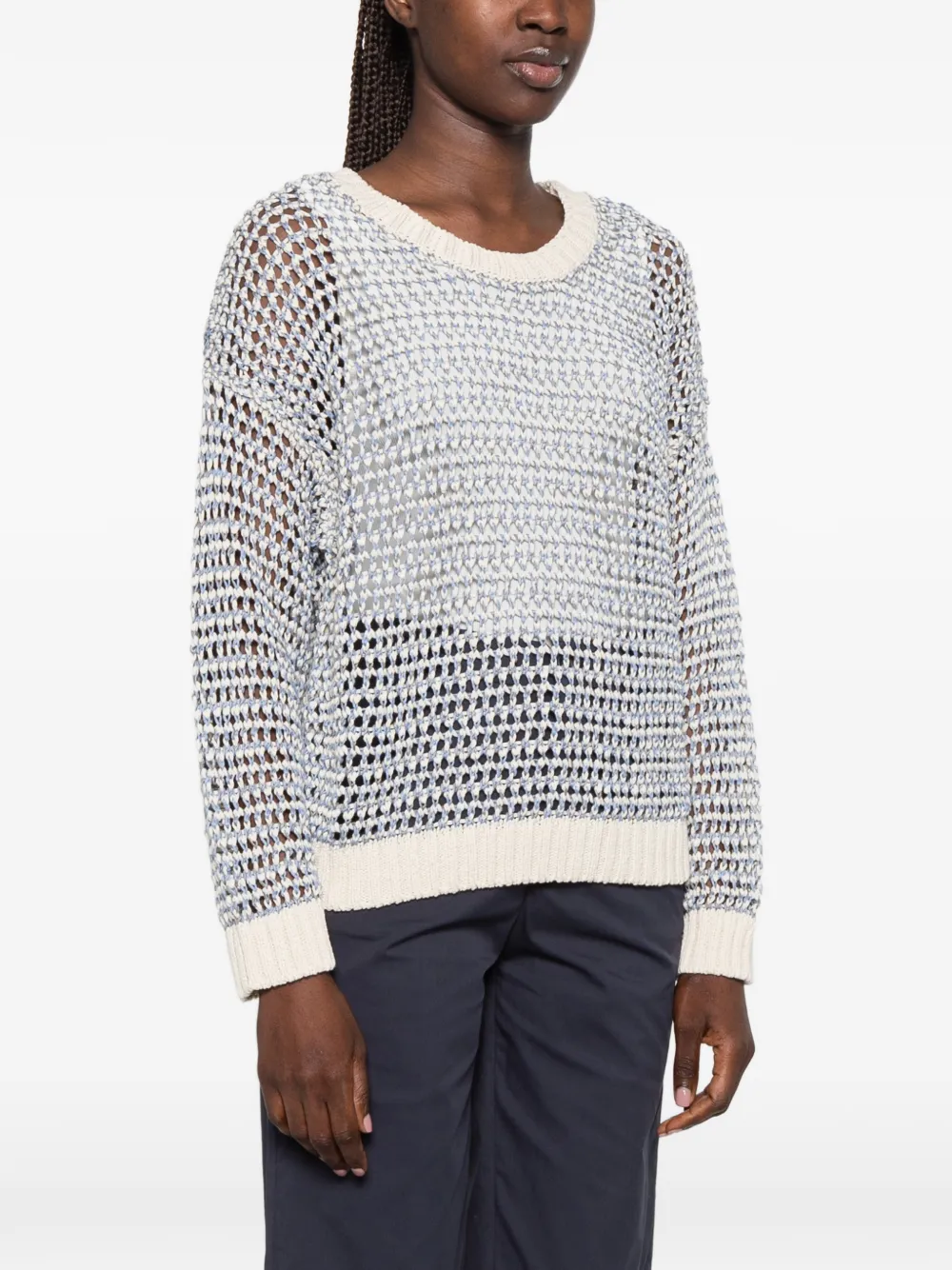  Weekend Max Mara Jersey Donirika De Punto Flojo - Azul 