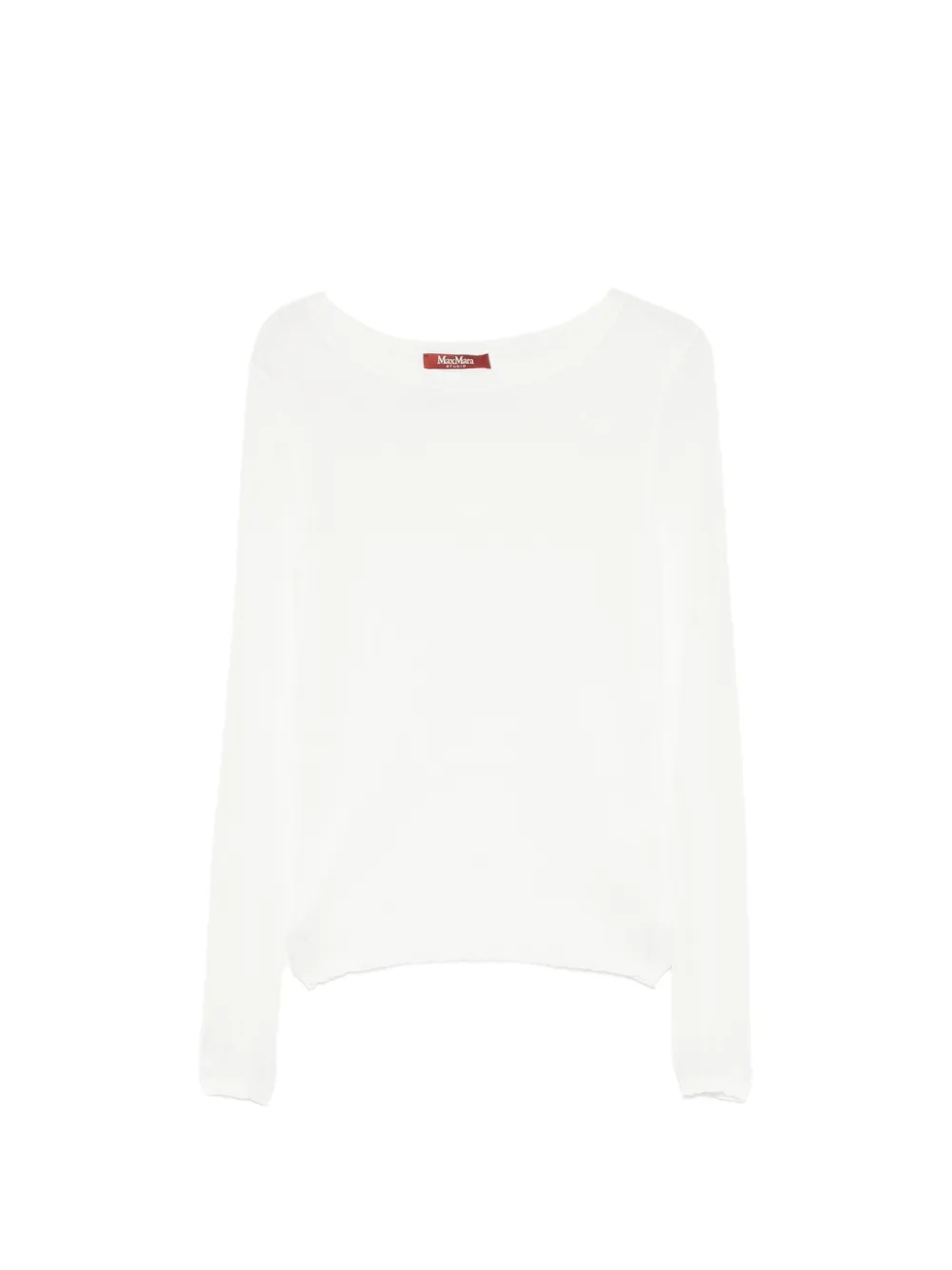 Max Mara Fiorito fine-knit long-sleeve sweater - Bianco