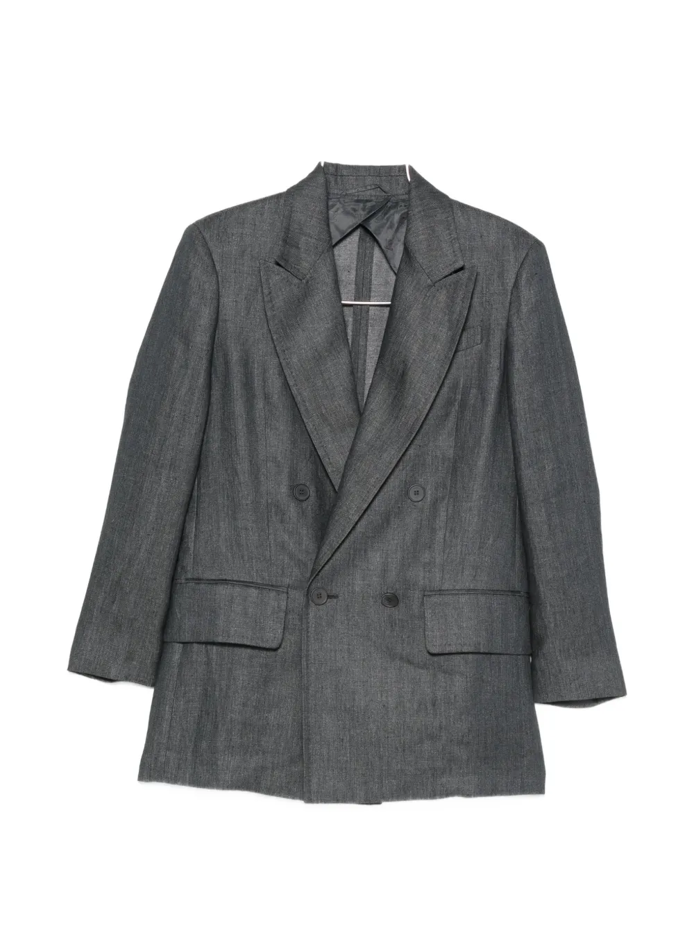 Max Mara Olimpia double-breasted chevron jacket - Grey